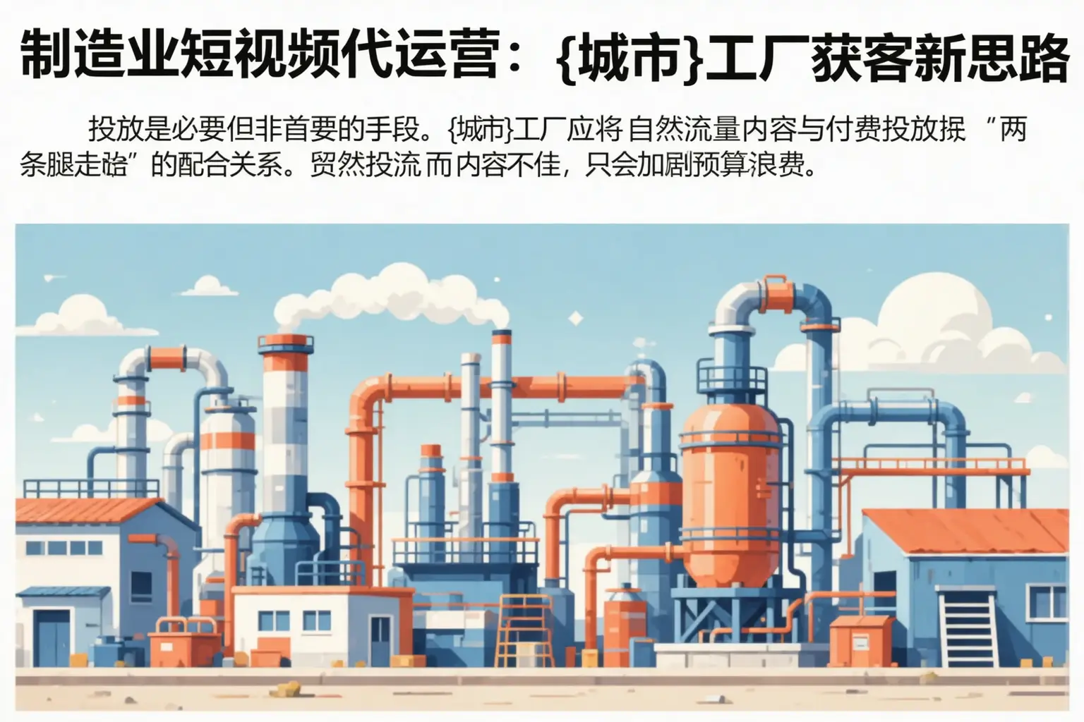 制造业短视频代运营:惠山工厂获客新思路